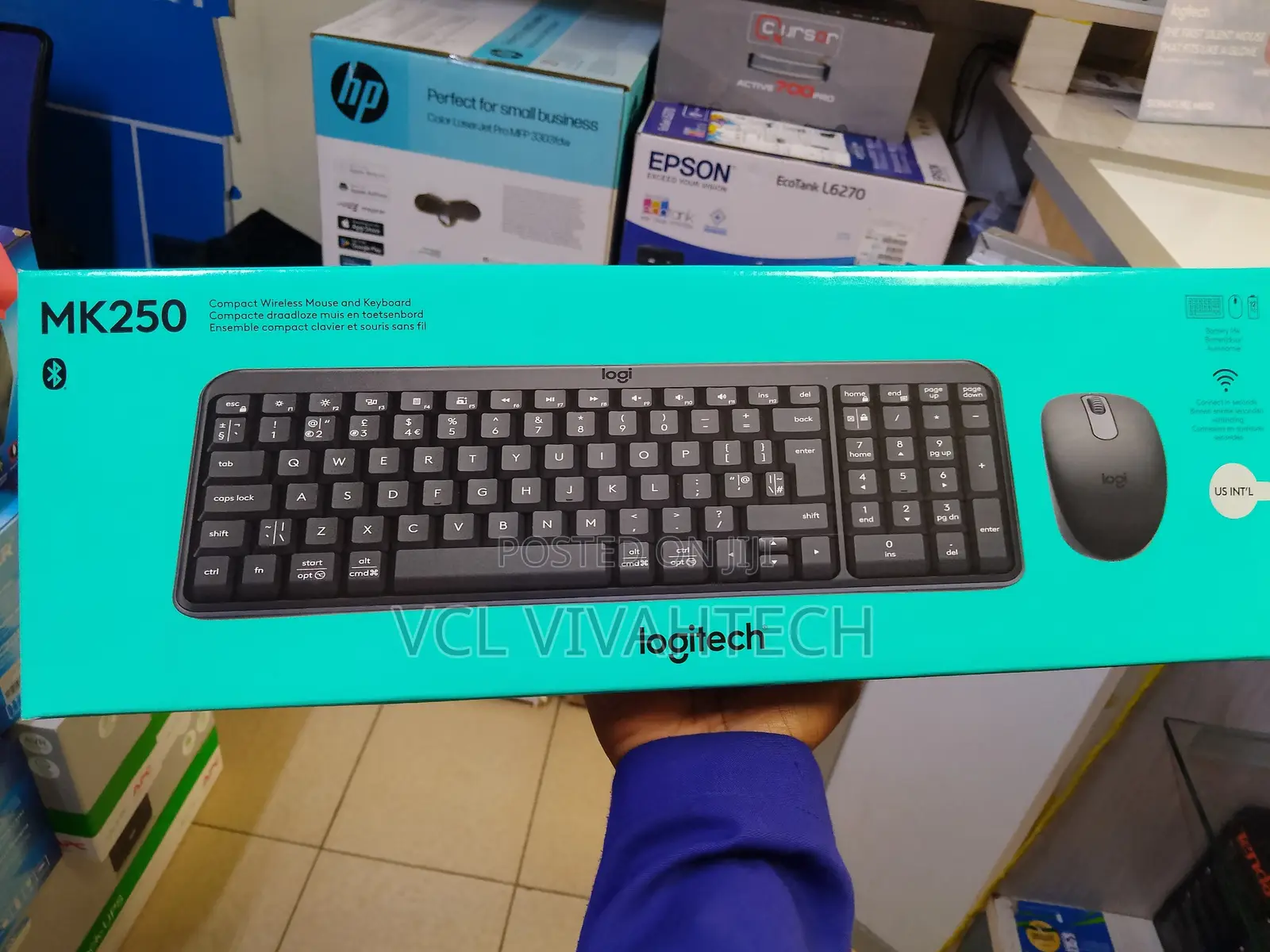 Logitech Mk250 Compact Wireless Mouse and Keyboard