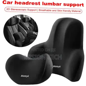 2ps Set Car Headrest and Backrest Lumbar Support*Car Pillow Foam