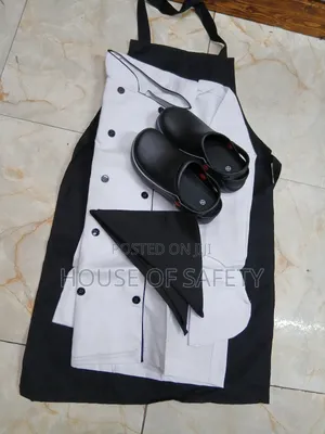 White Chef Coats Croc and Scarf