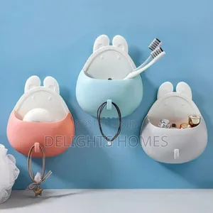 Wall Mount Seamless Toothbrush Holder-Alph