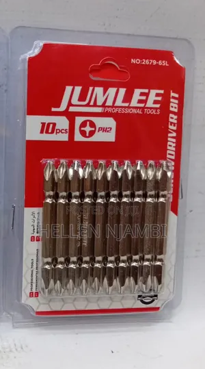 Jumlee 10pcs Magnetic Double End Ph2 Screwdriver Bit Set