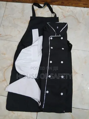 White and Black Chef Uniforms Unisex