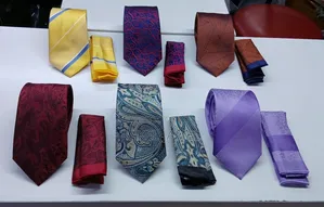 Office and Event Ties With Pocket Square.