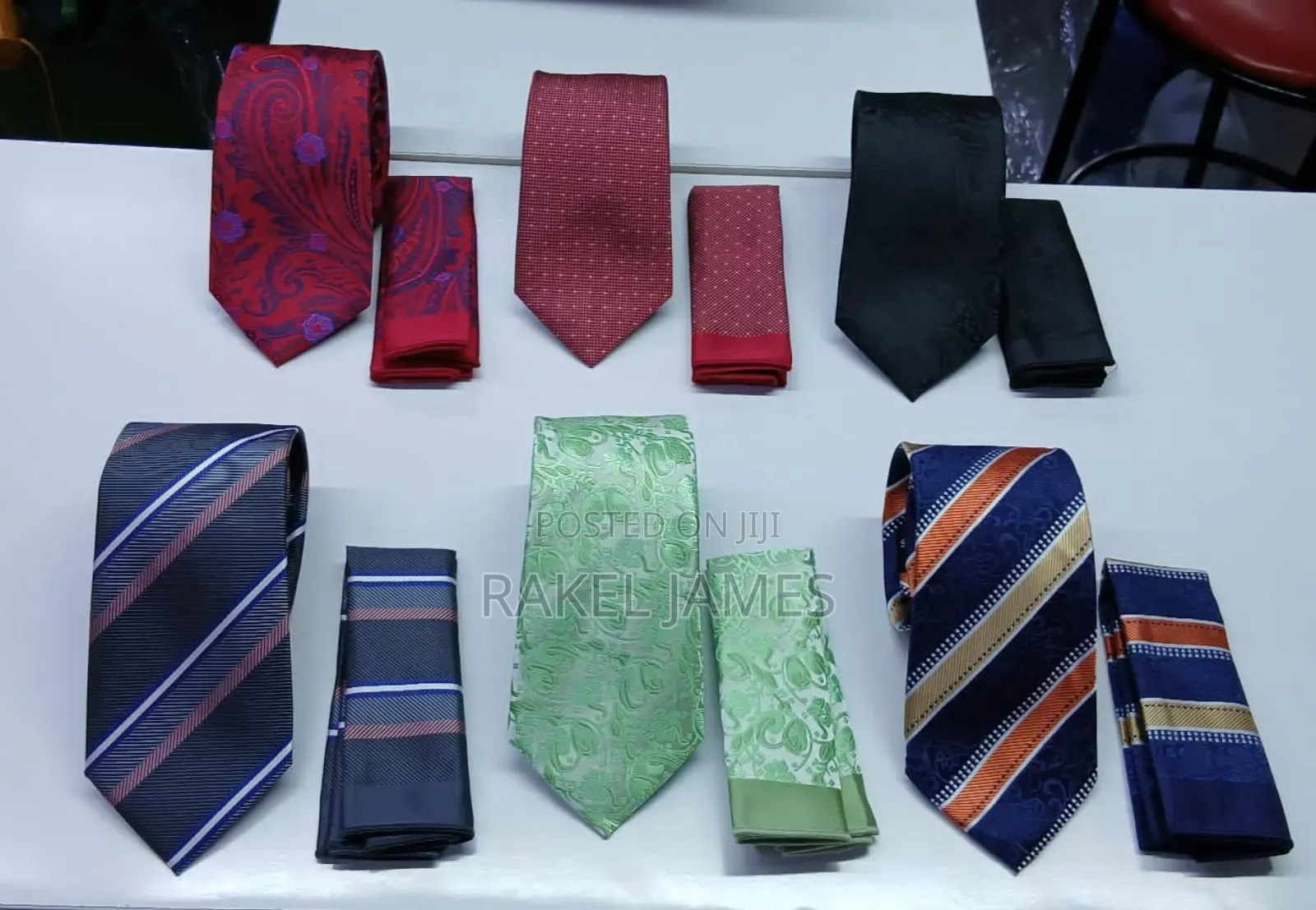 Office and Event Ties With Pocket Square.