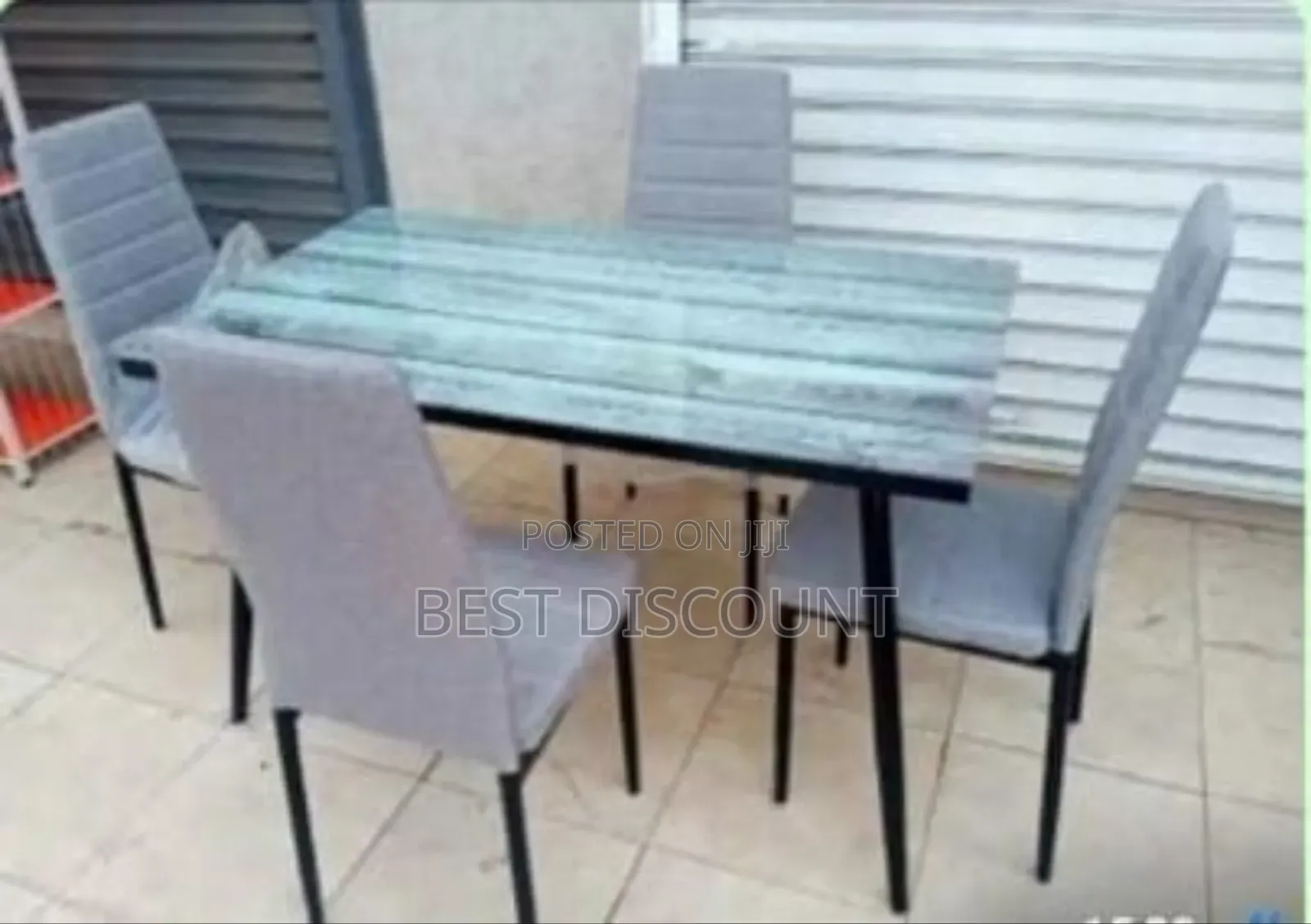Gray Dining Room Table 4-Seater