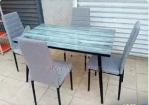 Gray Dining Room Table 4-Seater
