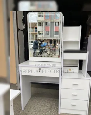 Luxury Sliding Mirror Dressing Table - Extra Storage Drawers