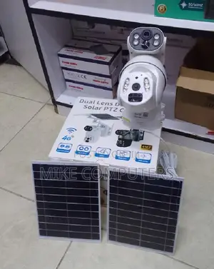 4g Ubox Dual Lense Ubox 6mp Wireless Outdoor Solar PTZ 6mp 3mp+3mp+