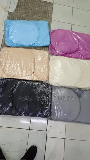 3pcs Classy Bathroom Toilet Mats
