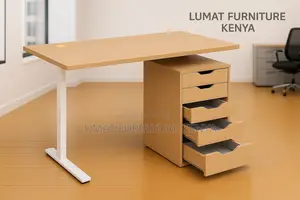 Modern Office Table With Chest of Drawers