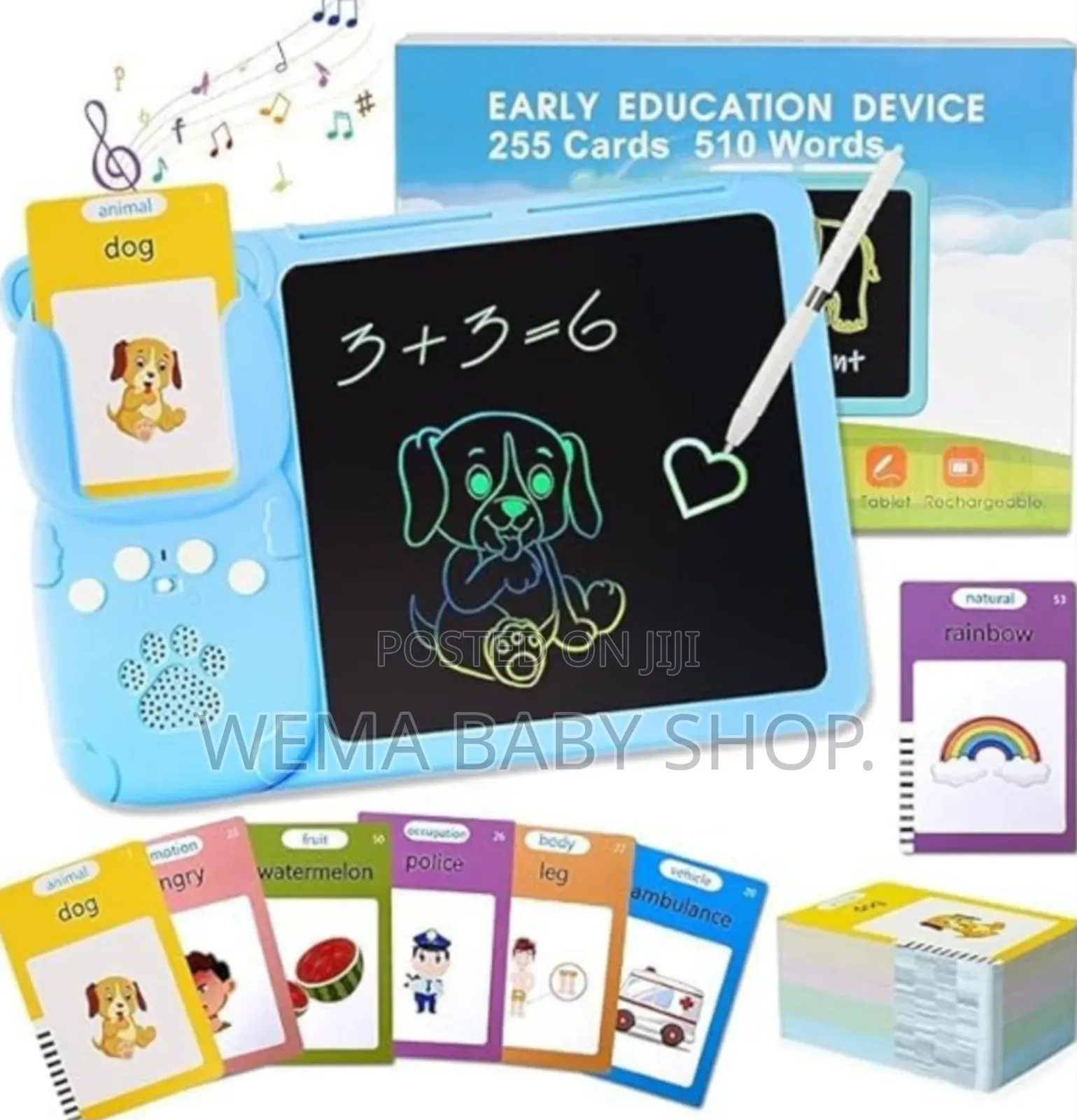 Kids Card Reader With a Writing LCD Pad
