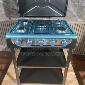 5 Burner Standing Cooker With Shelves