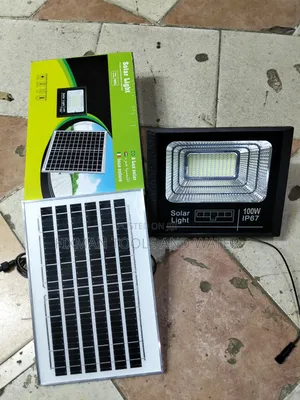 Premium Set Security Solar Flood Light 100 Watts  Solar Panel Ip 67