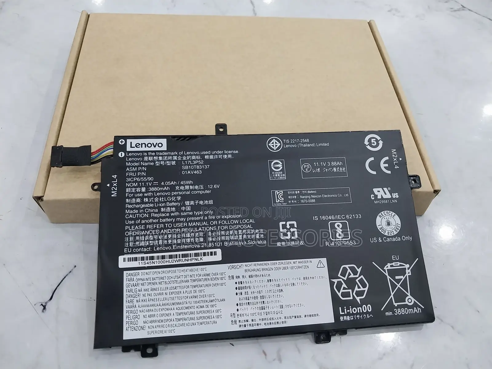 Lenovo E480 Original Genuine Laptop Battery 3880mah.