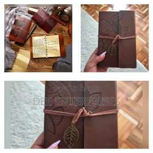 A6 Retro Leaf Notebook