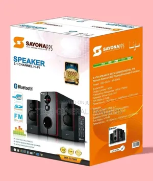 Sayona 2.1 Channel Multimedia Speaker System Sht-1079bt