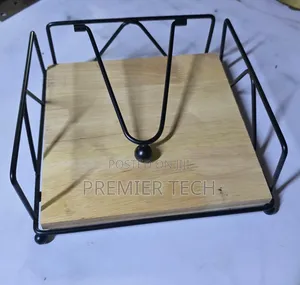 Tissue Box With Wooden Bas