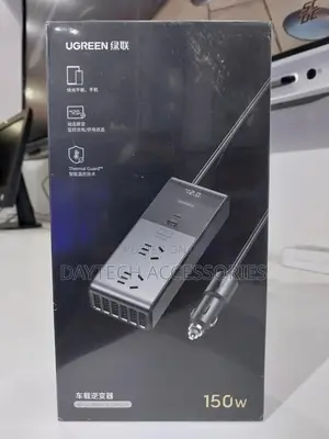 Ugreen 150w Car Power Inverter Converts Your Car 12v Dc Power Into Ac.