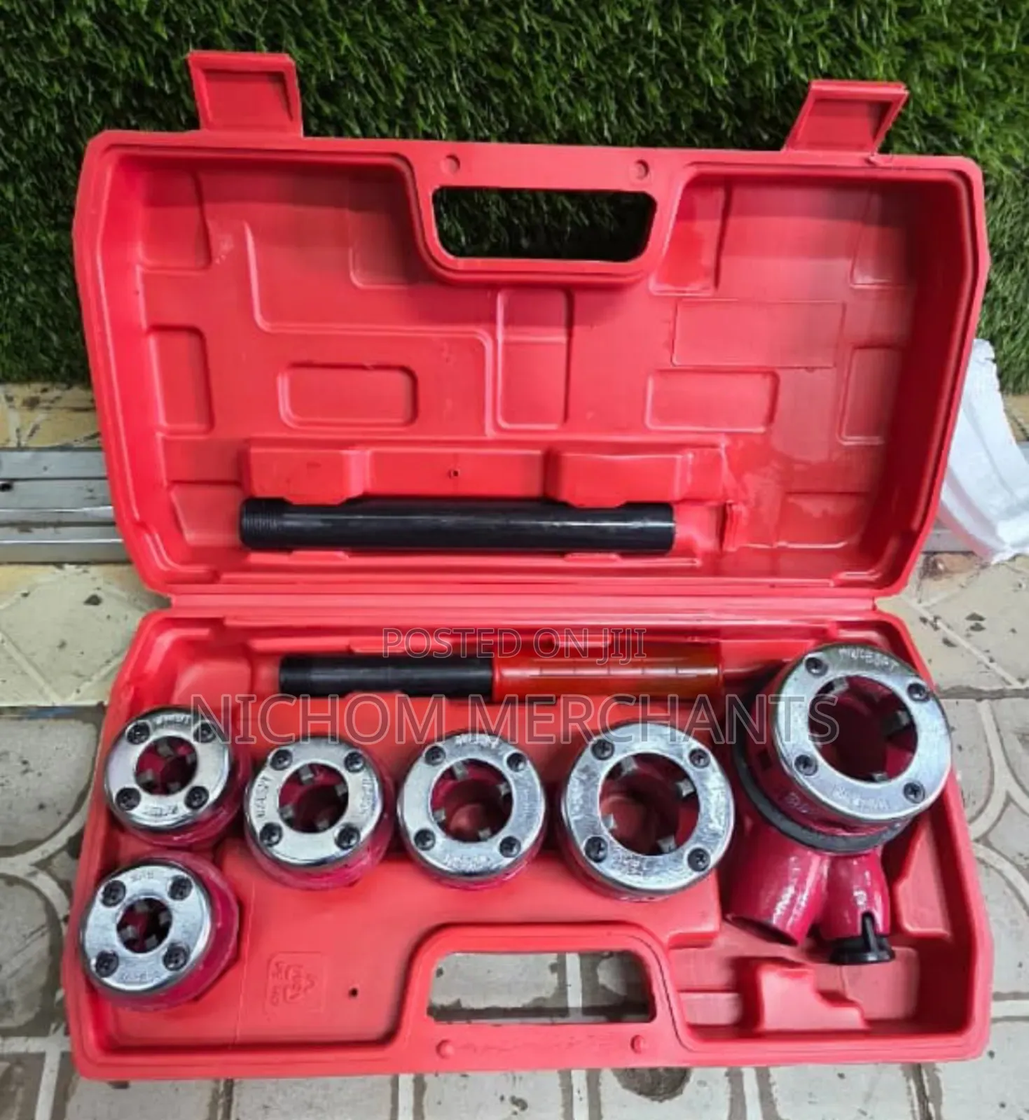 6pcs Ratchet Die Stock Set 1⁄4"-11⁄4"/Pipe Threading Set