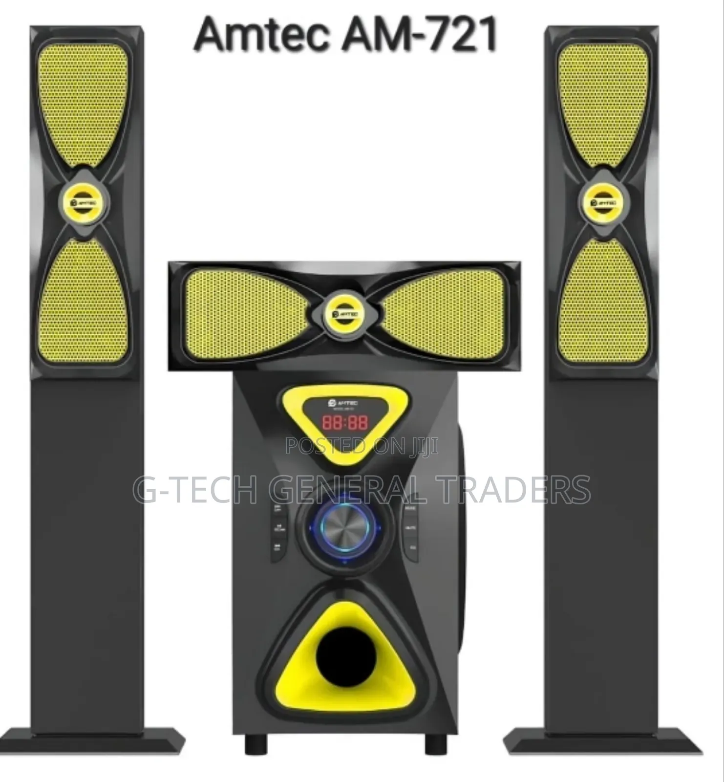 Amtec 3.1 Channels Multimedia Tallboy Speaker System Am-721