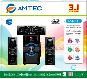 Amtec 3.1 Channel Multimedia Speaker System Am-318