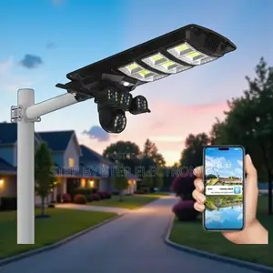V380 Pro 450w Solar Light CCTV With 12mp Hd 4g PTZ Ai Surveillance