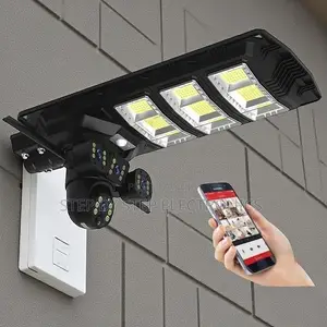V380 Pro Solar CCTV 450w Street Light 12mp Full Color Night Vision