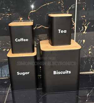 Storage Jars Set With Bamboo Lids