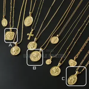 Necklace Chain Gold Plated Jewelry Gift Birthday Valentines Men Women