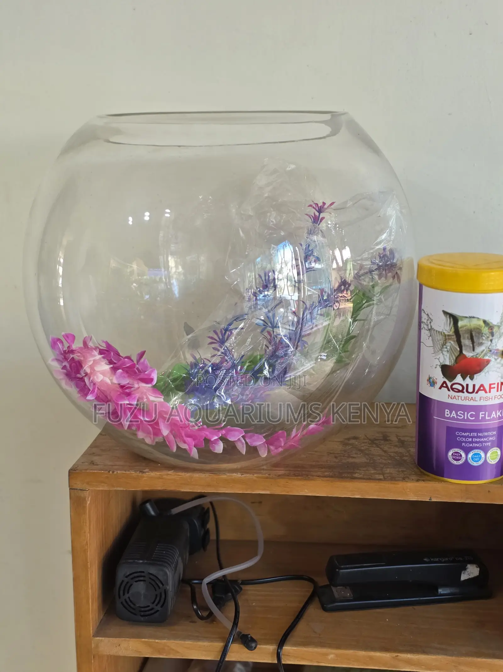 Ready Fish Bowl With 4 Fish Natural Decor