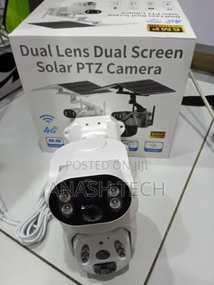 PTZ With Sim Card Slot Outdoor Camera Ubox Dual Lens CCTV Camera
