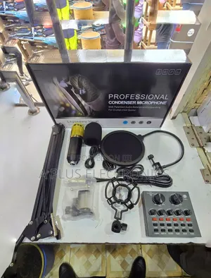 V8 Condenser Microphone With Live Recording