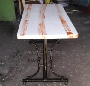 Rectangular Restaurant Table With Powdercoating Finish.
