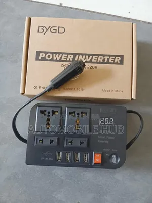 300w Car Power Inverter – 12v to 220v Converter With Dual Usb Socket