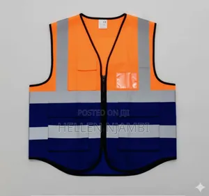 Heavy Reflector With Pockets Orange Blue