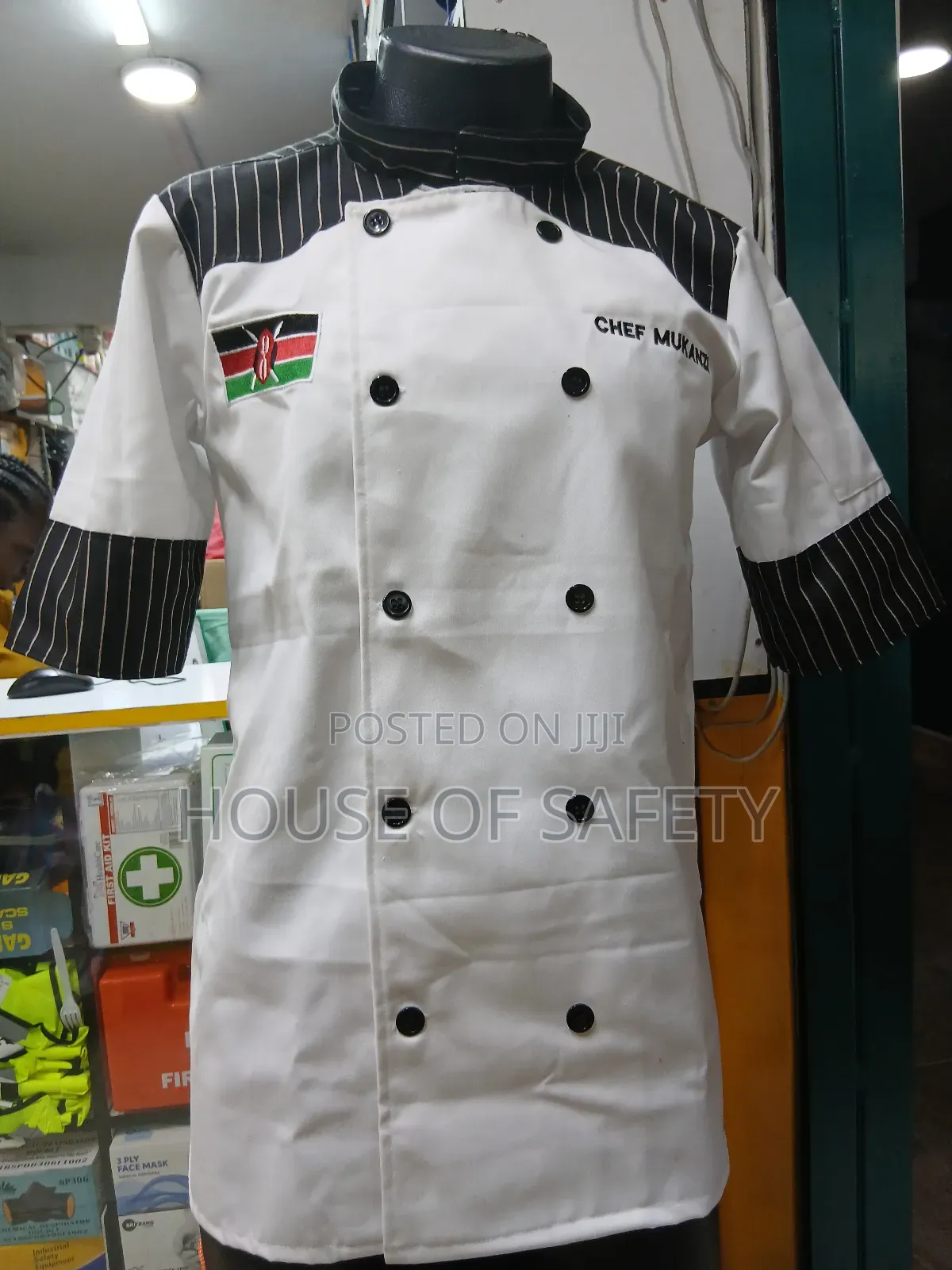 Stripped Shoulders Chef Jackets