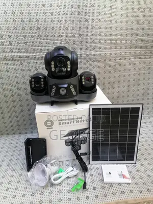 New Model Three Screens Camera Solar Powered