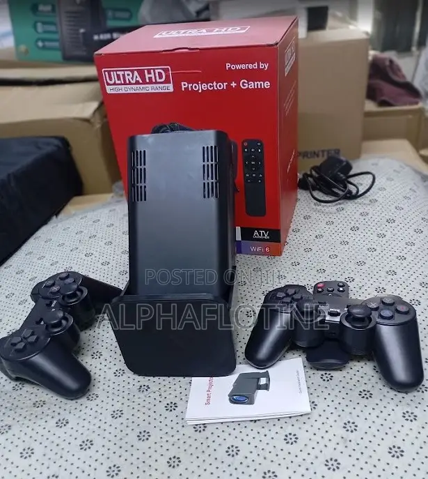X-10 Plus Game Projector Games Android 13 2gb/16gb