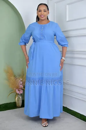 Sky Blue/Light Blue Maxi Dress