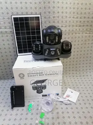 Triple Lens Solar 4g V380 Solar Powered 3 Lens