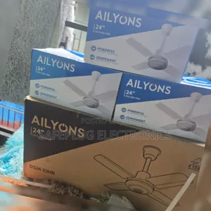 Celling Fan Ailyons 24" Fan: High Airflow, Low Consumption -