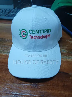 White Caps With Branding of Logo