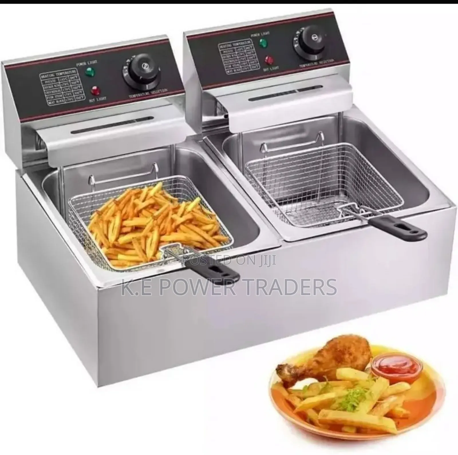 Double Deep Fryer Machine