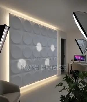 Patterned 3d Wall Panels White
