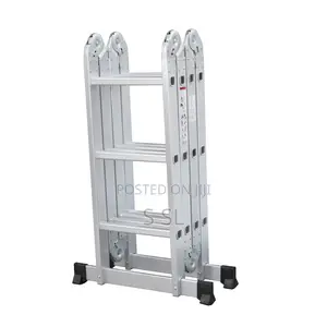 Modern 4x3 Aluminum Multipurpose Hinge Ladder