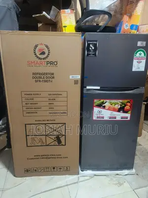 Smart Pro SFR-150-Dt-I Double Door Refrigerator, 121l - Silver