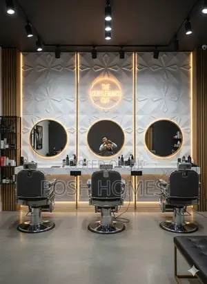 Barber Shop 3d PVC Wallpanels