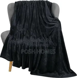 Black Quality Coral Fleece Blankets