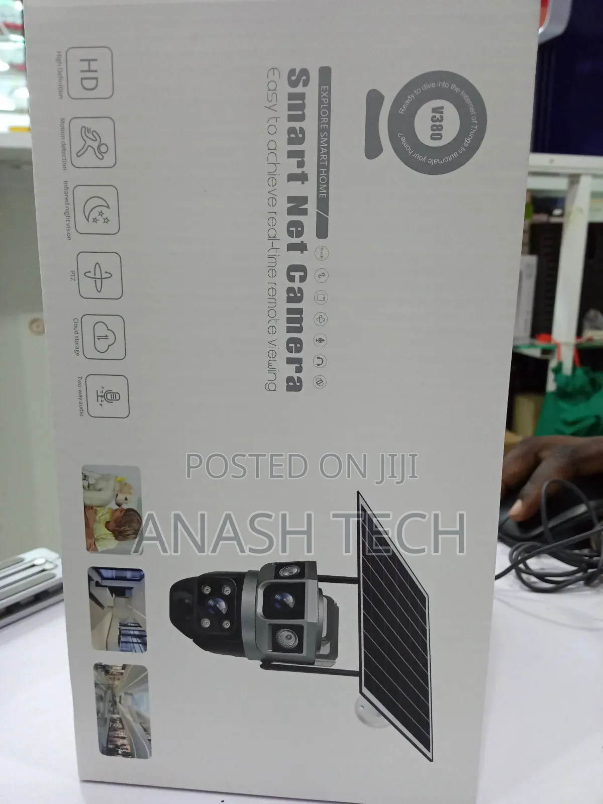 Solar CCTV Camera Wifi Dual Lens With Motion Sensor