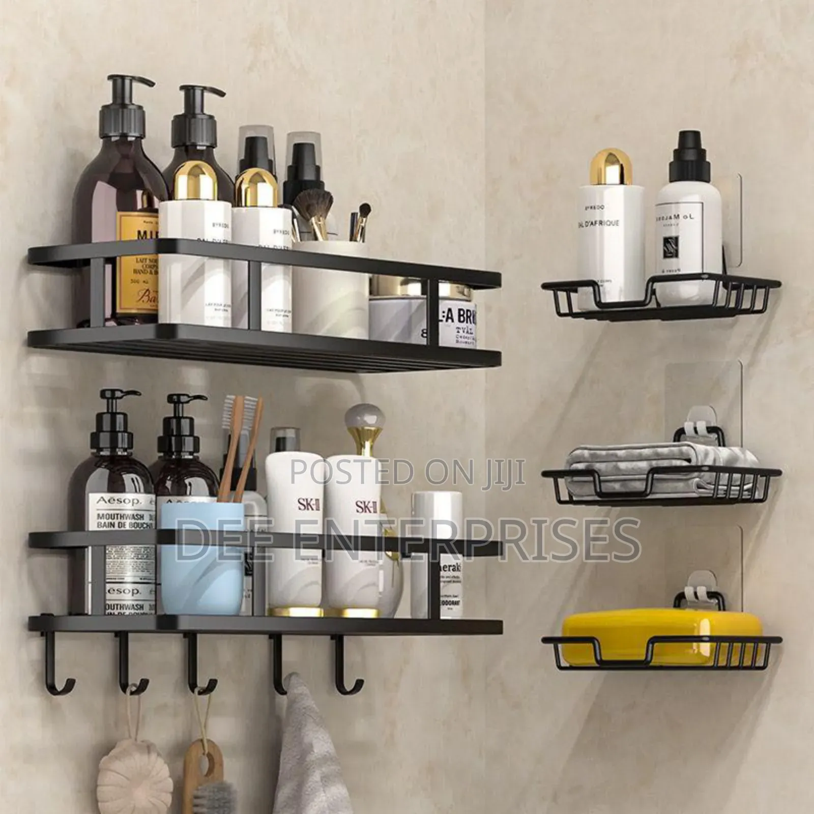 Rustproof Shower Corner Caddy With Hooks